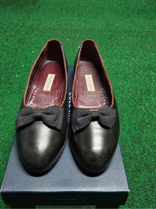 Cole Haan Other - Vintage Cole Haan Black Leather Bow-Accent Formal Mens Loafer